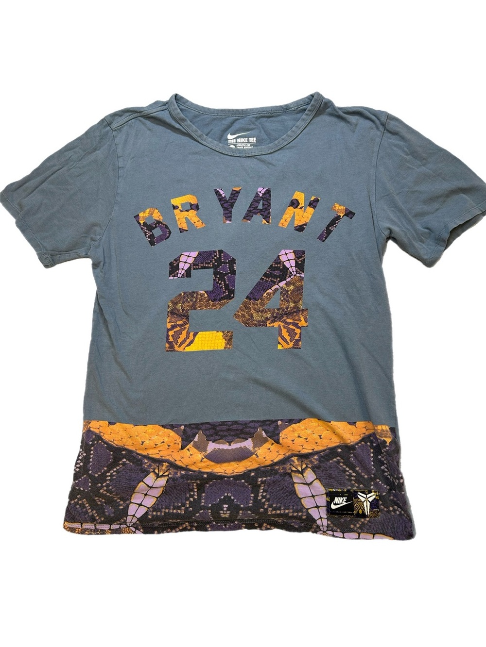 Nike Kobe Bryant 24 Mamba Graphic Tee in Slate Blue-Women’s Small